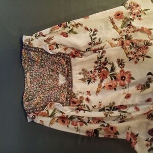 Floral Bohemian Blouse